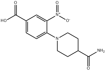 3-NITRO-4-(PIPERIDIN-4-CARBOXAMIDE-1-YL)BENZOIC ACID Structural