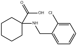 1-(2-CHLORO-BENZYLAMINO)-CYCLOHEXANECARBOXYLIC ACID HYDROCHLORIDE Structural