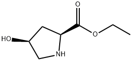 L-Proline, 4-hydroxy-, ethyl ester, (4S)- (9CI) Structural