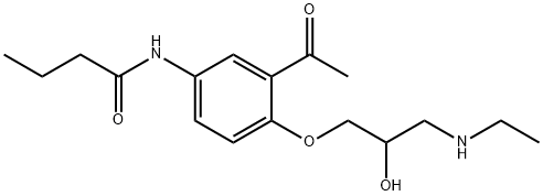 rac N-Desisopropyl-N-ethyl Acebutolol Structural