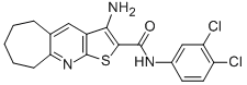 3-amino-N-(3,4-dichlorophenyl)-6,7,8,9-tetrahydro-5H-cyclohepta[b]thieno[3,2-e]pyridine-2-carboxamide