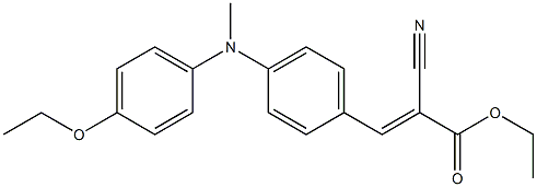 ethyl 2-cyano-3-[4-[(4-ethoxyphenyl)methylamino]phenyl]acrylate  