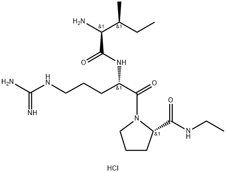 ISOLEUCYLARGINYL(N-ETHYLPROLINAMIDE) DIHYDROCHLORIDE Structural