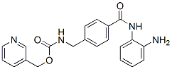pyridin-3-ylmethyl N-[[4-[(2-aminophenyl)carbamoyl]phenyl]methyl]carbamate Structural
