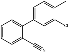 3'-CHLORO-4'-METHYL-2-BIPHENYLCARBONITRILE Structural