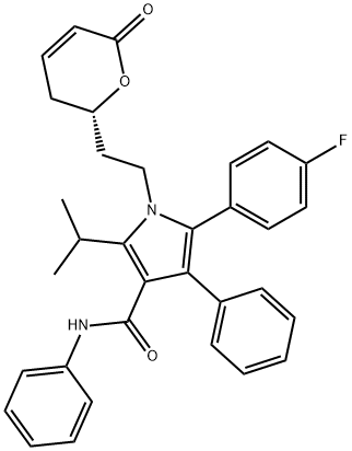 Atorvastatin Dehydro Lactone Structural Picture