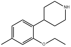 Piperidine, 4-(2-ethoxy-4-methylphenyl)- (9CI) Structural