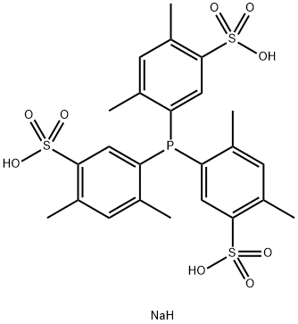 TRIS(4,6-DIMETHYL-3-SULFANATOPHENYL)PHOSPHINE TRISODIUM SALT HYDRATE Structural