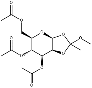 3,4,6-Tri-O-acetyl-b-D-mannopyranose1,2-(methylorthoacetate) Structural