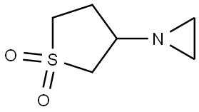 Aziridine, 1-(tetrahydro-1,1-dioxido-3-thienyl)- (9CI) Structural