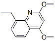Quinoline, 8-ethyl-2,4-dimethoxy- (9CI) Structural