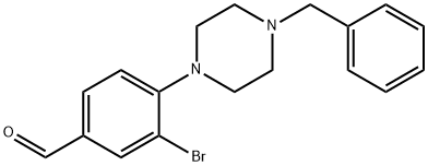 4-(4-BENZYL-1-PIPERAZINO)-3-BROMO-BENZALDEHYDE