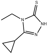 5-CYCLOPROPYL-4-ETHYL-4 H-[1,2,4]TRIAZOLE-3-THIOL Structural