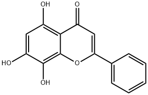 5,7,8-TRIHYDROXYFLAVONE Structural