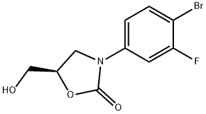 (5R)-3-(4-BROMO-3-FLUOROPHENYL)-5-HYDROXYMETHYLOXAZOLIDIN-2-ONE Structural