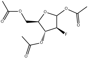 2-FLUORO-2-DEOXY-1,3,5-TRI-O-ACETYL-A-D-ARABINOFURANOSEDISCONTINUED Structural