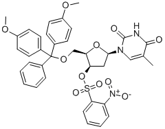 1-[5-O-(4,4'-DIMETHOXYTRITYL)-3-O-NITROPHENYLSULFONYL-2-DEOXY-BETA-D-LYXOFURANOSYL]THYMINE