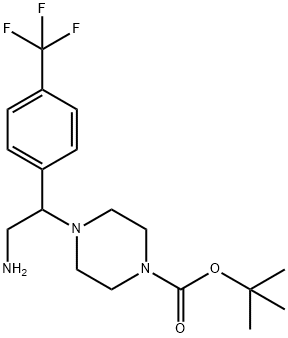 T-BUTYL4-[2-AMINO-1-[4-(TRIFLUOROMETHYL)PHENYL]ETHYL]PIPERAZINE CARBOXYLATE