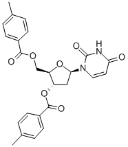 2'-DEOXY-3',5'-DI-O-(4-METHYLBENZOYL)-URIDINE Structural