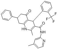 2-methyl-N-(4-methyl-2-pyridinyl)-5-oxo-7-phenyl-4-[2-(trifluoromethyl)phenyl]-1,4,5,6,7,8-hexahydro-3-quinolinecarboxamide