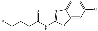 4-CHLORO-N-(6-CHLORO-2-BENZOTHIAZOLYL)-BUTANAMIDE Structural