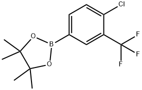 4-CHLORO-3-TRIFLUOROMETHYLPHENYLBORONIC ACID, PINACOL ESTER Structural