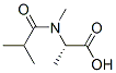 Alanine,  N-methyl-N-(2-methyl-1-oxopropyl)- Structural