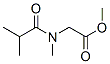 Glycine,  N-methyl-N-(2-methyl-1-oxopropyl)-,  methyl  ester Structural