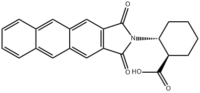 (1R,2R)-2-(ANTHRACENE-2,3-DICARBOXIMIDO)CYCLOHEXANECARBOXYLIC ACID Structural