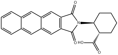 (1S,2S)-2-(ANTHRACENE-2,3-DICARBOXIMIDO)CYCLOHEXANECARBOXYLIC ACID Structural