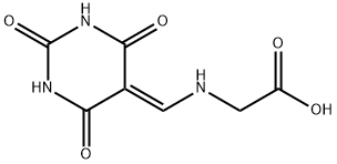 Glycine, N-[(tetrahydro-2,4,6-trioxo-5(2H)-pyrimidinylidene)methyl]- (9CI) Structural