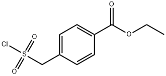 BENZOIC ACID, 4-[(CHLOROSULFONYL)METHYL]-, ETHYL ESTER Structural