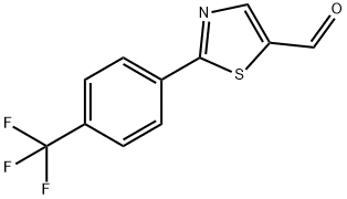 2-(4-TRIFLUOROMETHYLPHENYL)THIAZOLE-5-CARBALDEHYDE Structural