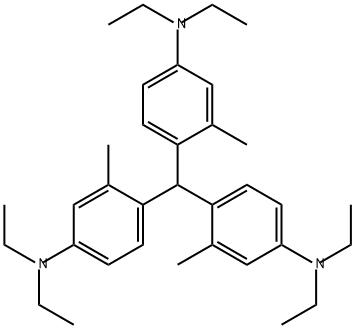 TRIS(2-METHYL-4-DIETHYLAMINOPHENYL)METHANE Structural