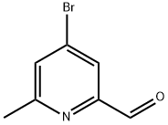 4-BROMO-6-METHYL-PYRIDINE-2-CARBALDEHYDE Structural