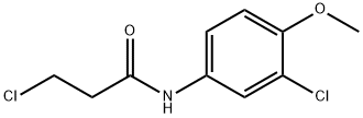 3-CHLORO-N-(3-CHLORO-4-METHOXYPHENYL)PROPANAMIDE Structural