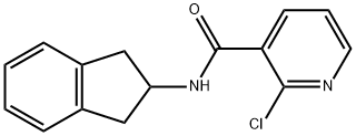 2-CHLORO-N-(2,3-DIHYDRO-1H-INDEN-2-YL)NICOTINAMIDE Structural