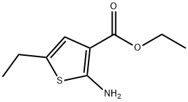 ETHYL 2-AMINO-5-ETHYLTHIOPHENE-3-CARBOXYLATE Structural