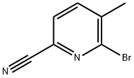 2-Bromo-6-cyano-3-methylpyridine Structural