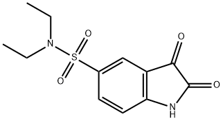 2,3-DIOXO-2,3-DIHYDRO-1H-INDOLE-5-SULFONIC ACID DIETHYLAMIDE Structural