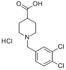 1-(3,4-DICHLOROBENZYL)-4-PIPERIDINECARBOXYLIC ACID HYDROCHLORIDE Structural