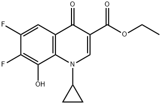 1-Cyclopropyl-6,7-difluoro-1,4-dihydro-8-hydroxy-4-oxo-3-quinolinecarboxylic Acid Ethyl Ester Structural