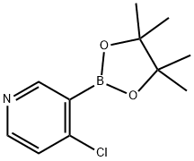 4-CHLOROPYRIDIN-3-YLBORONIC ACID, PINACOL ESTER 98 Structural