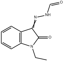 Hydrazinecarboxaldehyde, (1-ethyl-1,2-dihydro-2-oxo-3H-indol-3-ylidene)- (9CI) Structural