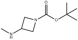 1-BOC-3-METHYLAMINOAZETIDINE Structural