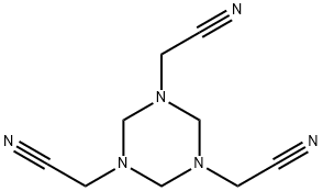 Hexahydro-1,3,5-triazine-1,3,5-tris(acetonitrile) Structural