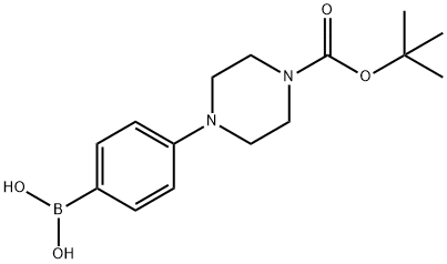 (4-[4-(TERT-BUTOXYCARBONYL)PIPERAZIN-1-YL]PHENYL)BORONIC ACID Structural