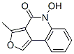 Furo[3,4-c]quinolin-4(5H)-one, 5-hydroxy-3-methyl- (9CI) Structural
