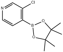 3-CHLORO-4-(4,4,5,5-TETRAMETHYL-[1,3,2]DIOXABOROLAN-2-YL)PYRIDINE Structural