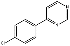 Pyrimidine, 4-(4-chlorophenyl)- (9CI) Structural